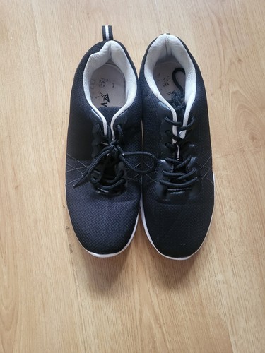 Black walking running trainers - black,