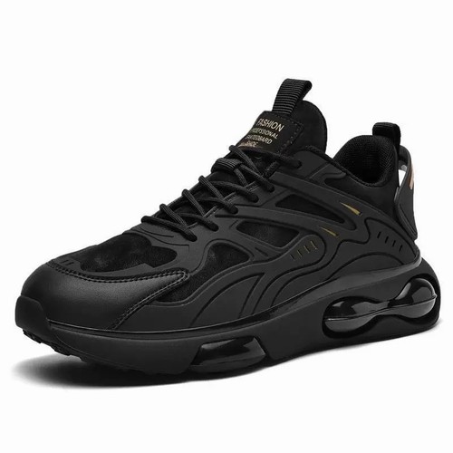Men black fashion trainers - black,