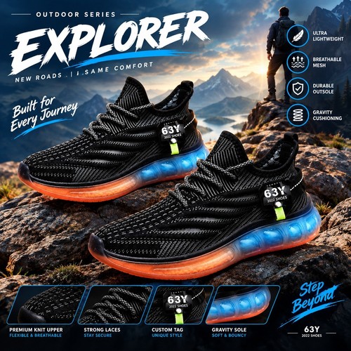 Mens casual running shoes - casual,