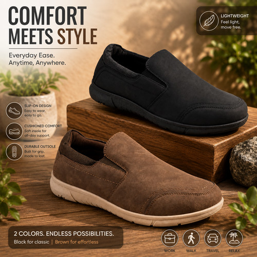 Mens slip shoes - slip, on