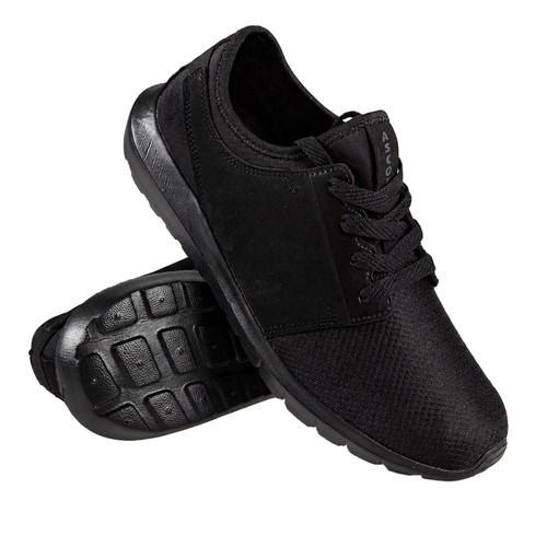 Mens black trainers - mens, breathable